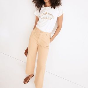 Madewell The Perfect Vintage Wide-Leg Pant in Desert Dune size 28